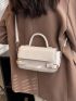 Buckle Decor Flap Square Bag