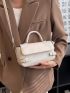 Buckle Decor Flap Square Bag