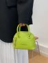 Mini Letter Graphic Chain Dome Bag