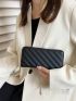 Quilted Detail Long Wallet