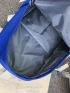 Men Letter Patch & Release Buckle Decor Casual Daypack Camping Bag