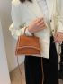 Mini Embroidered Detail Square Bag