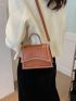Mini Embroidered Detail Square Bag