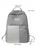 Men Letter Patch Decor Casual Daypack