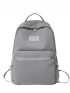 Men Letter Patch Decor Casual Daypack