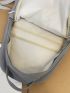 Men Letter Patch Decor Casual Daypack