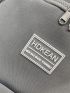 Men Letter Patch Decor Casual Daypack