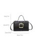 Mini Buckle Decor Flap Square Bag
