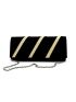 Striped Pattern Flap Chain Square Bag