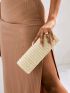 Two Tone Straw Bag