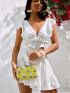 VCAY Mini Pineapple Embroidered Clutch Bag