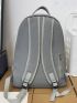 Men Letter Patch Decor Casual Daypack