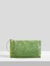 Glitter Decor Ring Handle Glitter Square Bag