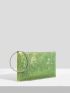 Glitter Decor Ring Handle Glitter Square Bag