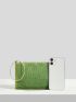 Glitter Decor Ring Handle Glitter Square Bag