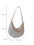 Glitter Chain Decor Hobo Bag