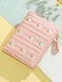 Floral Embroidery Small Wallet