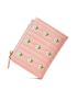 Floral Embroidery Small Wallet