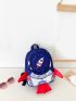 Mini Cartoon Rocket Design Backpack