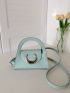 Minimalist Metal Decor Square Bag