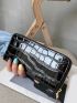 Crocodile Embossed Long Wallet