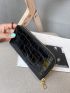 Crocodile Embossed Long Wallet