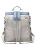 Two Tone Zipper Front Backpack