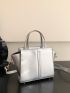 Metallic Stitch Detail Square Bag