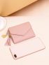Heart & Tassel Decor Small Wallet