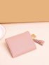 Heart & Tassel Decor Small Wallet