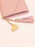 Heart & Tassel Decor Small Wallet