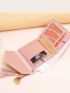 Heart & Tassel Decor Small Wallet