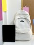 Letter Graphic Functional Backpack