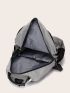 Men Letter Graphic USB Charging Port Design Travel Backpack