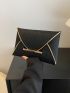 Crocodile Embossed Metal Decor Flap Envelope Bag