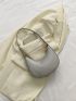 Glitter Chain Decor Hobo Bag