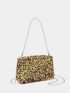 Mini Sequin Decor Chain Square Bag