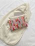 Geometric Pattern Metal Decor Envelope Bag