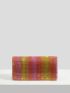 Ombre Rhinestone Decor Flap Chain Square Bag