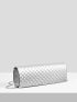 Metallic Geometric Embossed Flap Chain Square Bag
