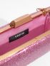 Mini Glitter Metal Lock Box Bag