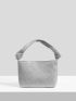 Mini Top Handle Glitter Square Bag