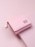 Minimalist Flower Decor Fold Small Wallet