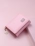 Minimalist Flower Decor Fold Small Wallet