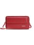 Litchi Embossed Letter Graphic Phone Wallet
