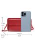 Litchi Embossed Letter Graphic Phone Wallet