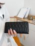 Quilted Pattern Long Wallet