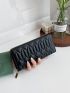 Quilted Pattern Long Wallet