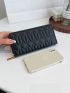 Quilted Pattern Long Wallet