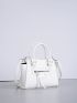 Minimalist Crocodile Embossed Square Bag